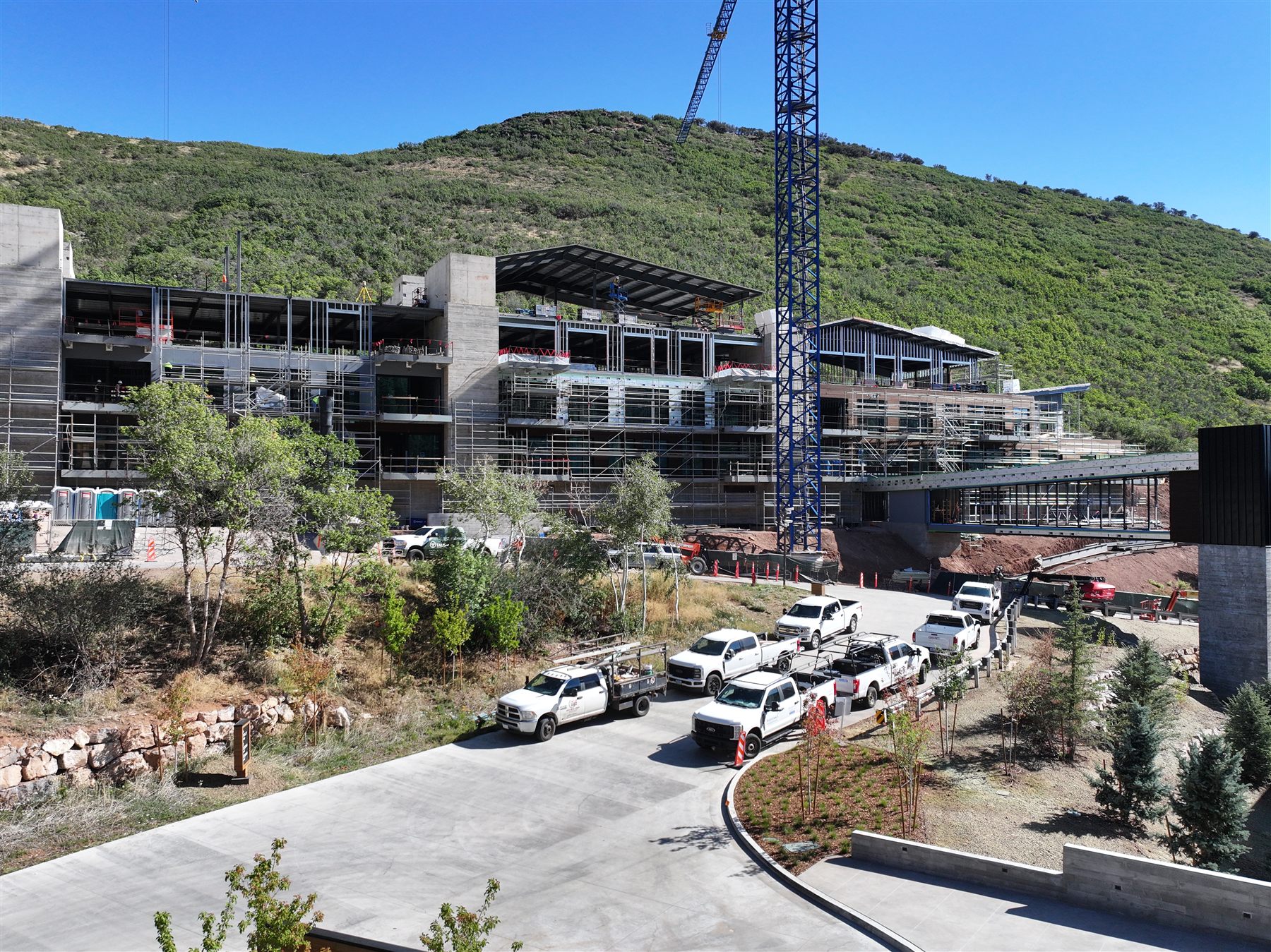 The Otto construction site, building elevation