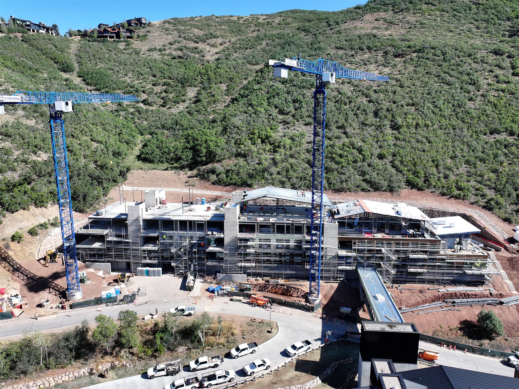 The Otto construction site, building elevation