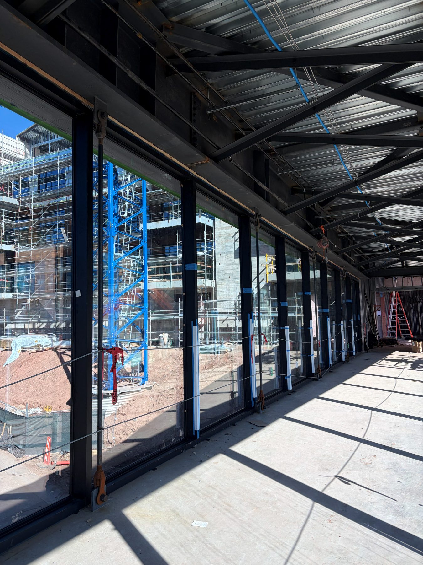 The Otto construction site, building elevation
