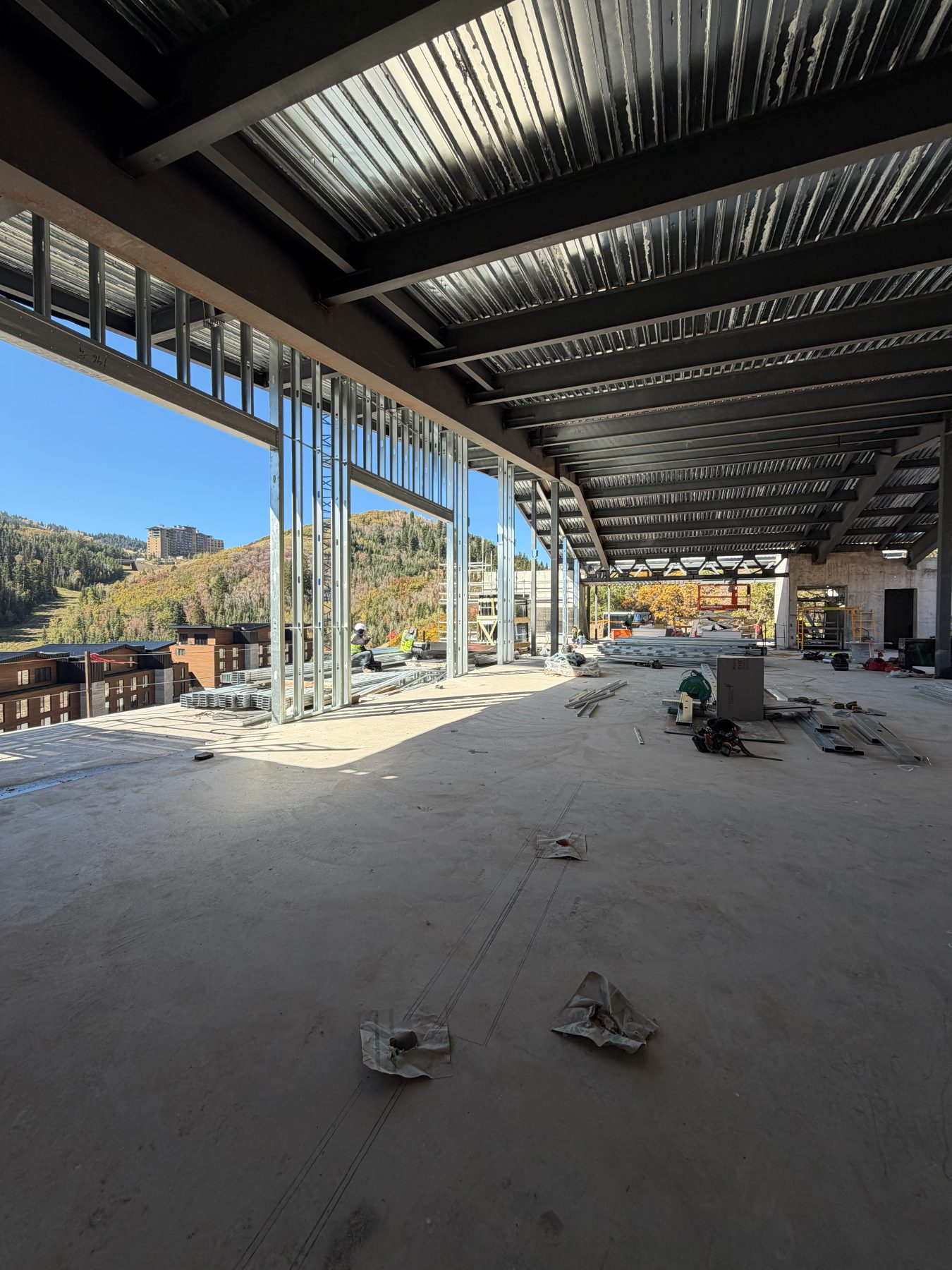 The Otto construction site, building elevation