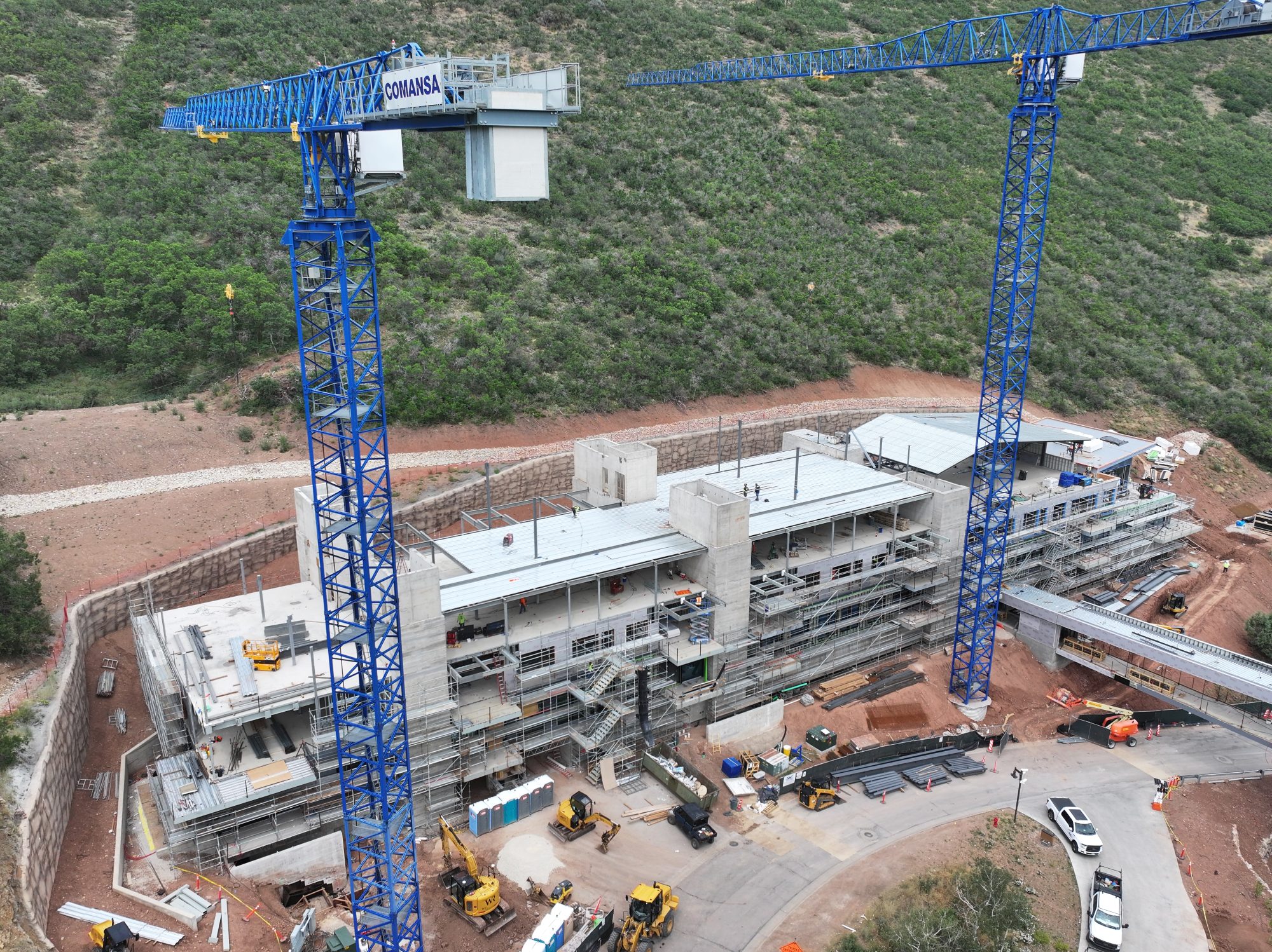 Aerial view of The Otto construction site